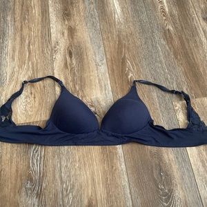 blue 34B bra
